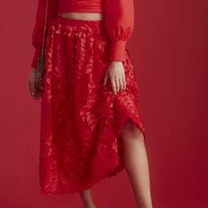 Anthropologie Sunday in Brooklyn Dimensional Petal Skirt, M